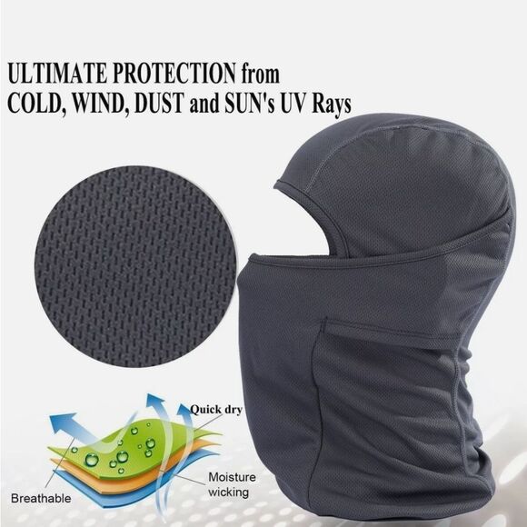 US Camo Face Mask Hunting Tactical Balaclava Cycling Hunting Hat for Men Women - Picture 3 of 3